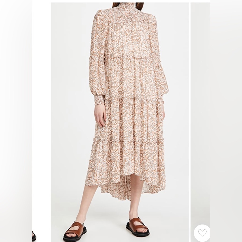 Cinq à Sept - high low Rika chiffon dress - sz 8 excellent condition